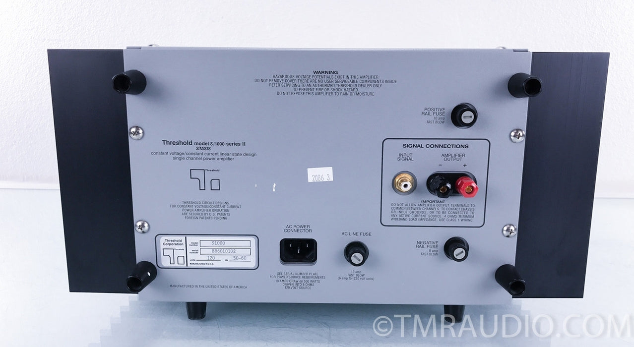 Threshold S/1000 Series II STASIS Mono Amplifier