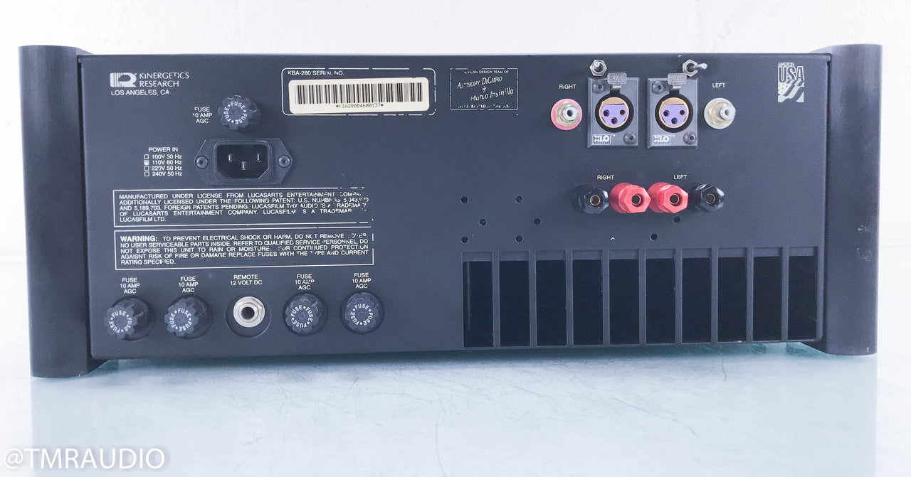 Kinergetics Research KBA-280 Stereo Power Amplifier