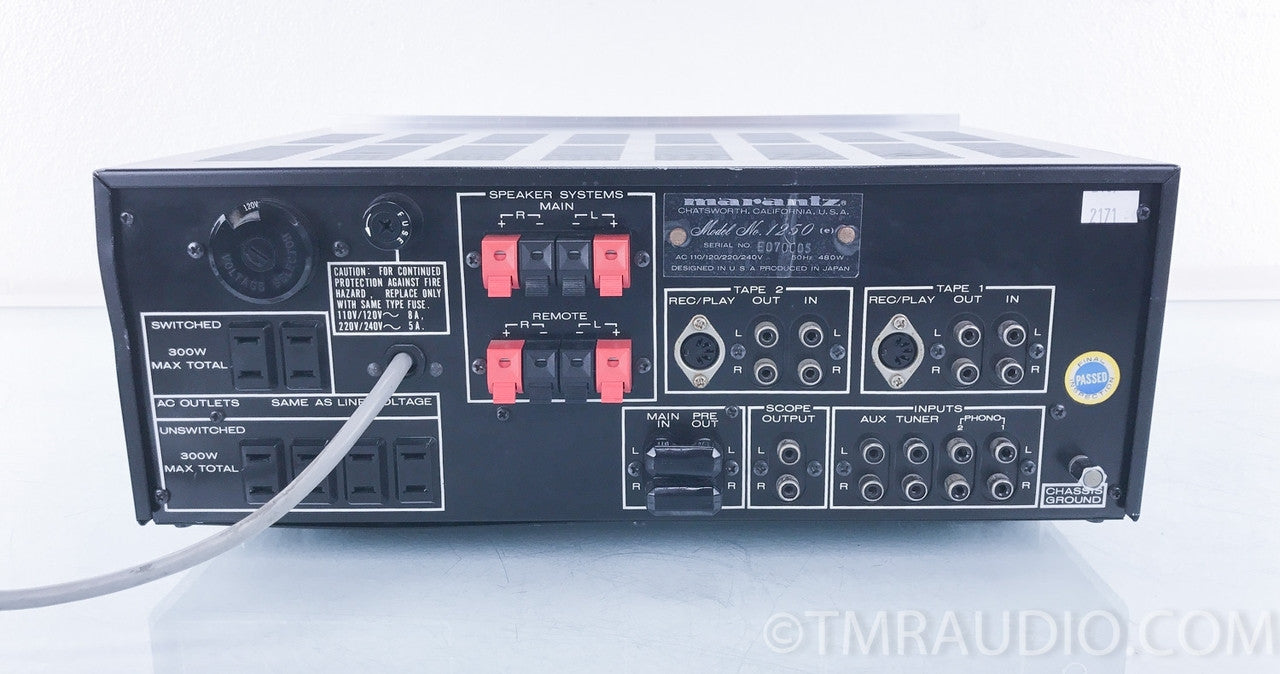 Marantz Model 1250 Vintage Stereo Integrated Amplifier Serial Number: E070005