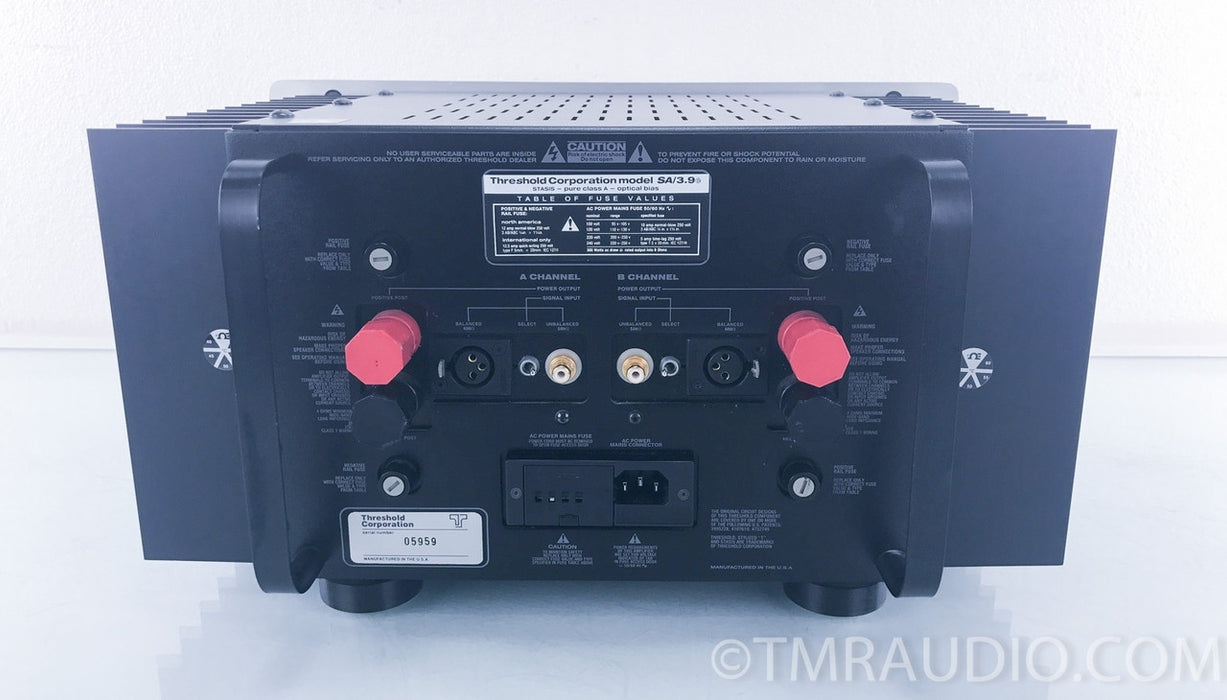 Threshold SA 3.9e STASIS Stereo Power Amplifier