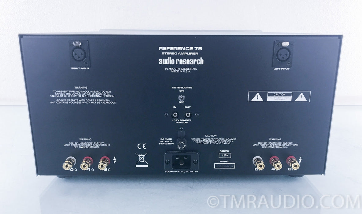 Audio Research Reference 75 Tube Stereo Power Amplifier 1