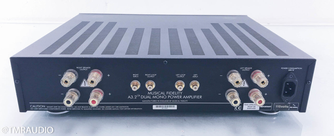 Musical Fidelity A3.2CR Dual Mono Power Amplifier (Just Re-capped)