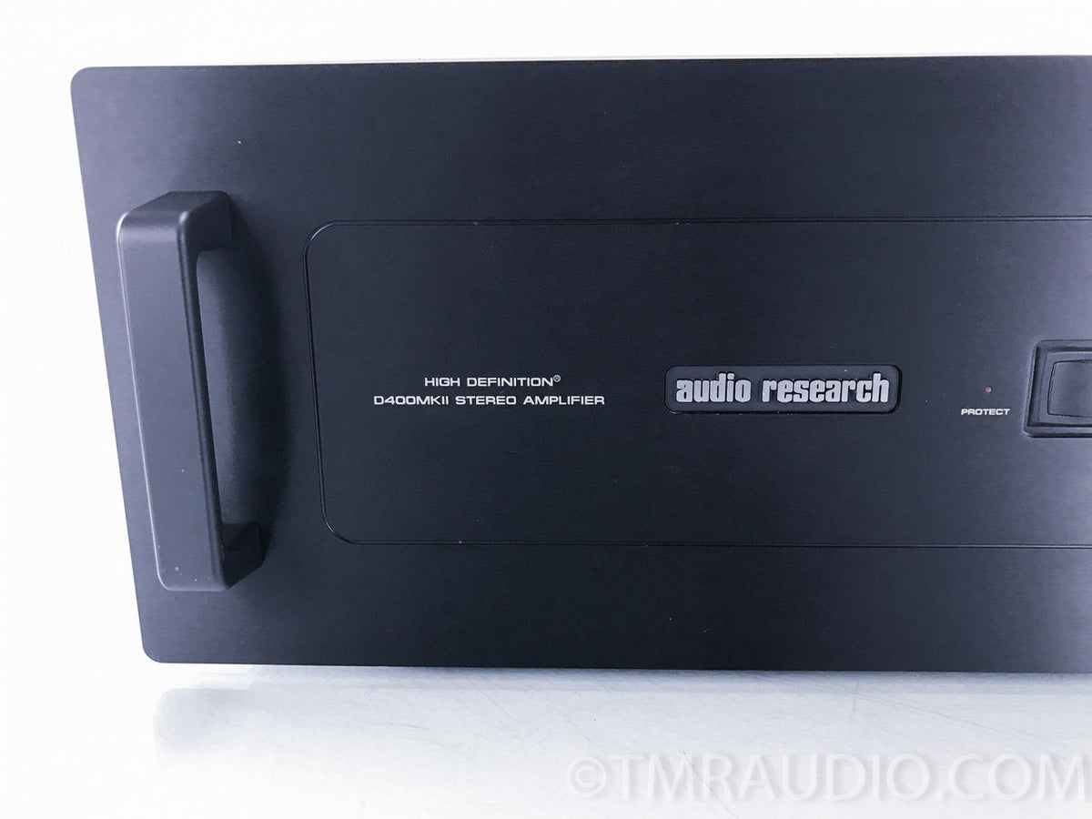 Audio Research D400 MKII Stereo Power Amplifier — The Music Room