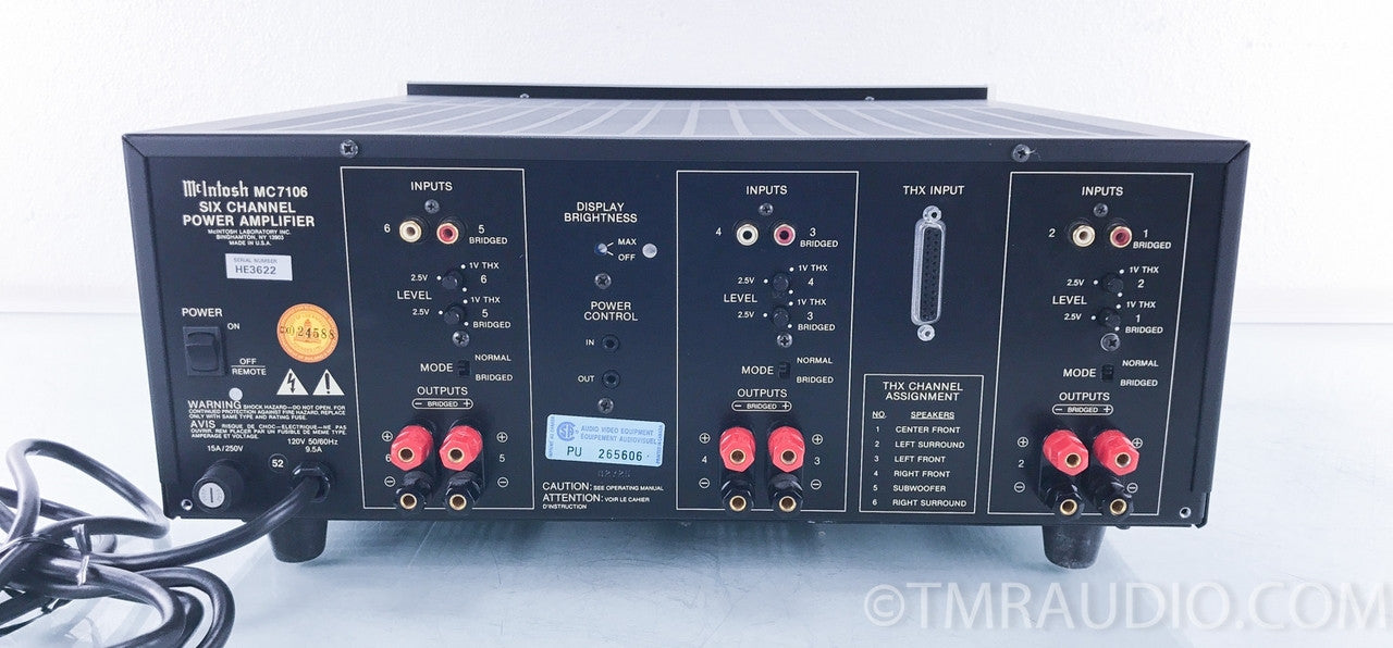 McIntosh MC7106 6 Channel Power Amplifier