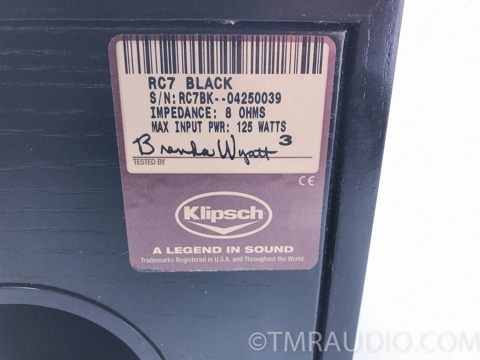 Klipsch RC7 Center Channel Speaker