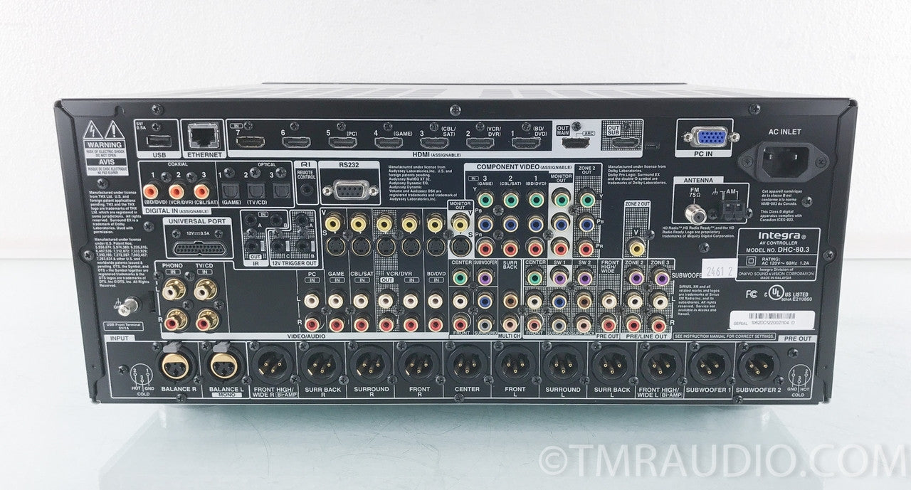 Integra DHC- 80.3 9.2 Channel Home Theater Preamplifier / Processor