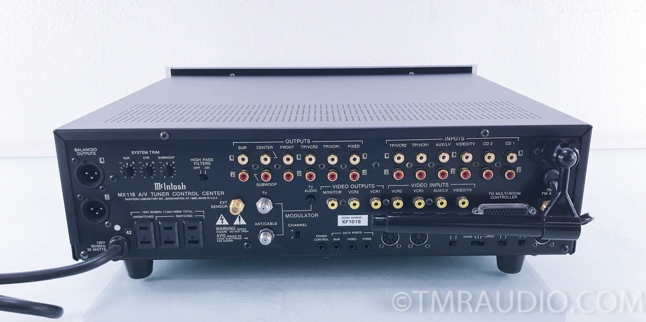 McIntosh MX118 Preamplifier / Home Theater Processor