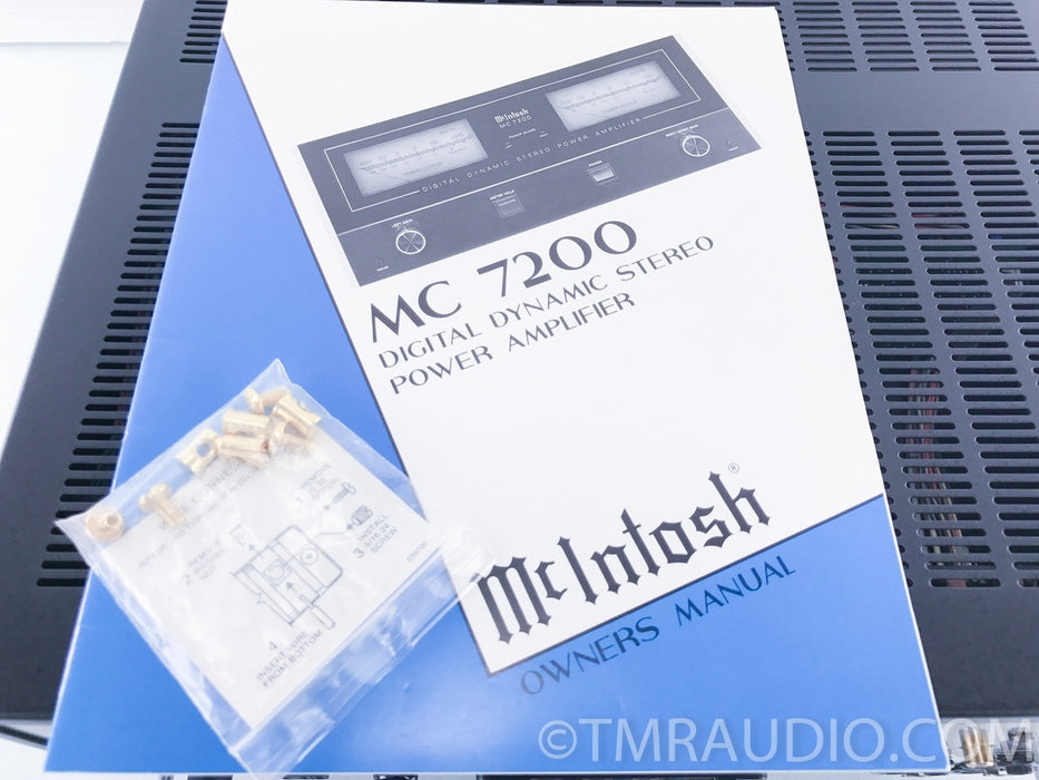 McIntosh MC7200 Stereo / Mono Power Amplifier