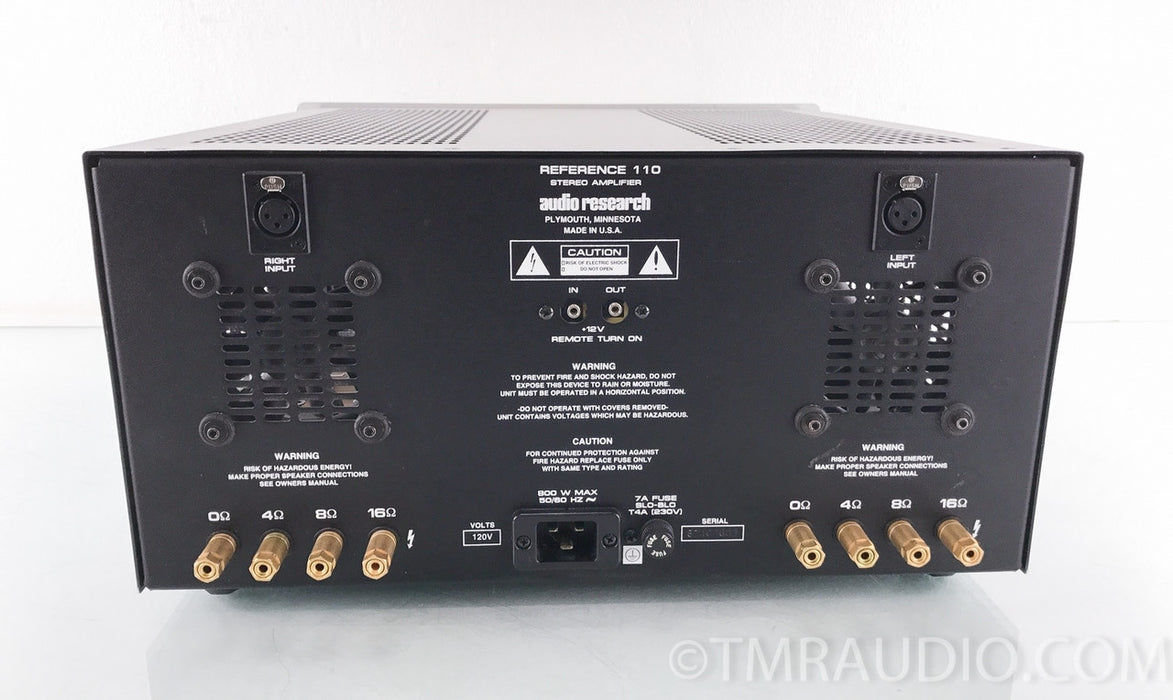 Audio Research Reference 110 Tube Stereo Power Amplifier