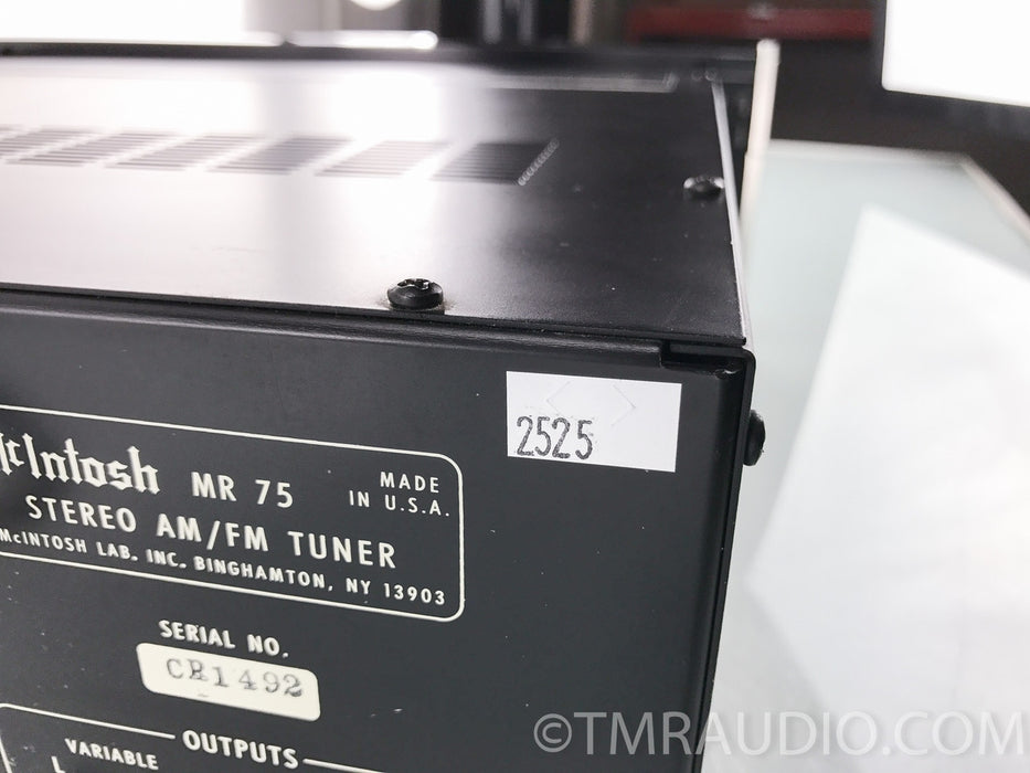 McIntosh MR 75 Stereo AM / FM Vintage Tuner