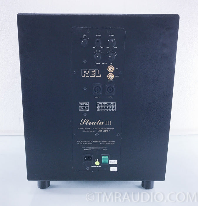 REL Acoustics Strata III Powered Subwoofer