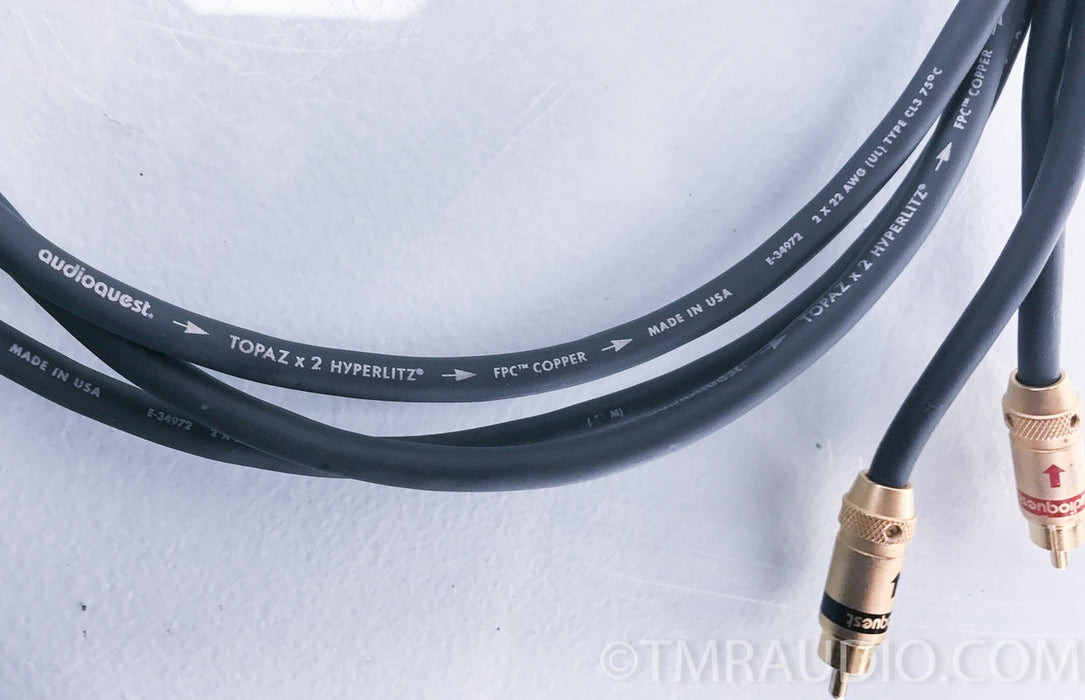 Audioquest Topaz X2 Hyperlitz FPC Copper RCA Interconnects