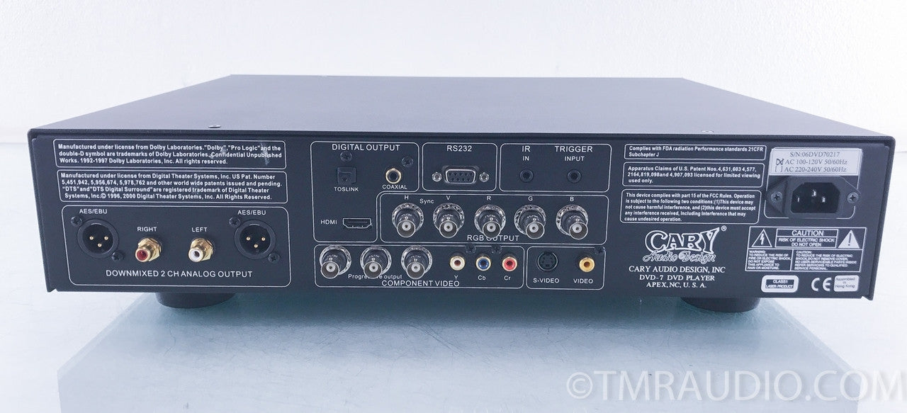 Cary Audio DVD 7 CD / DVD Player