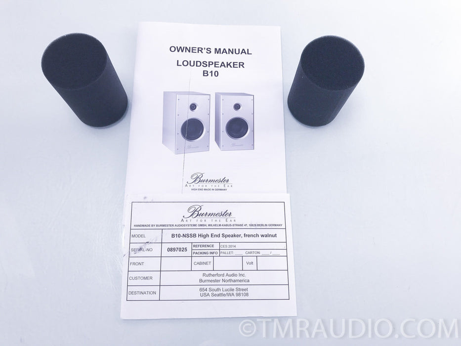 Burmester Audiosysteme B10 Bookshelf Speakers