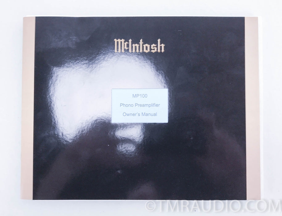 McIntosh MP100 MM/MC Phono Preamplifier