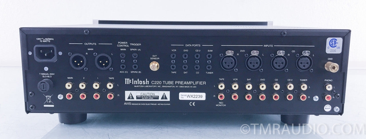 McIntosh C220 Stereo Tube Preamplifier