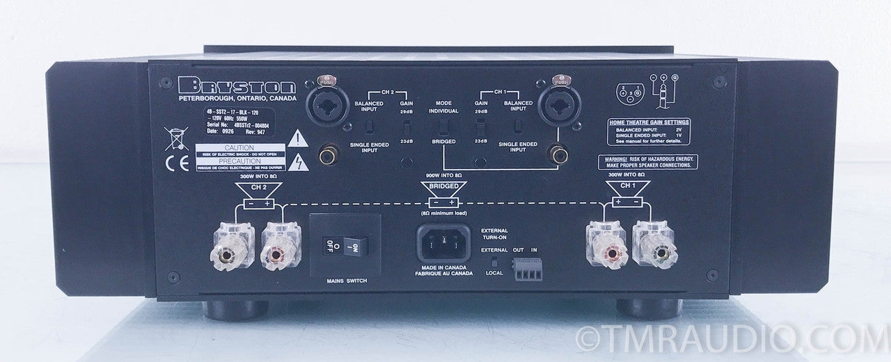 Bryston 4B SST2 Dual Mono Power Amplifier
