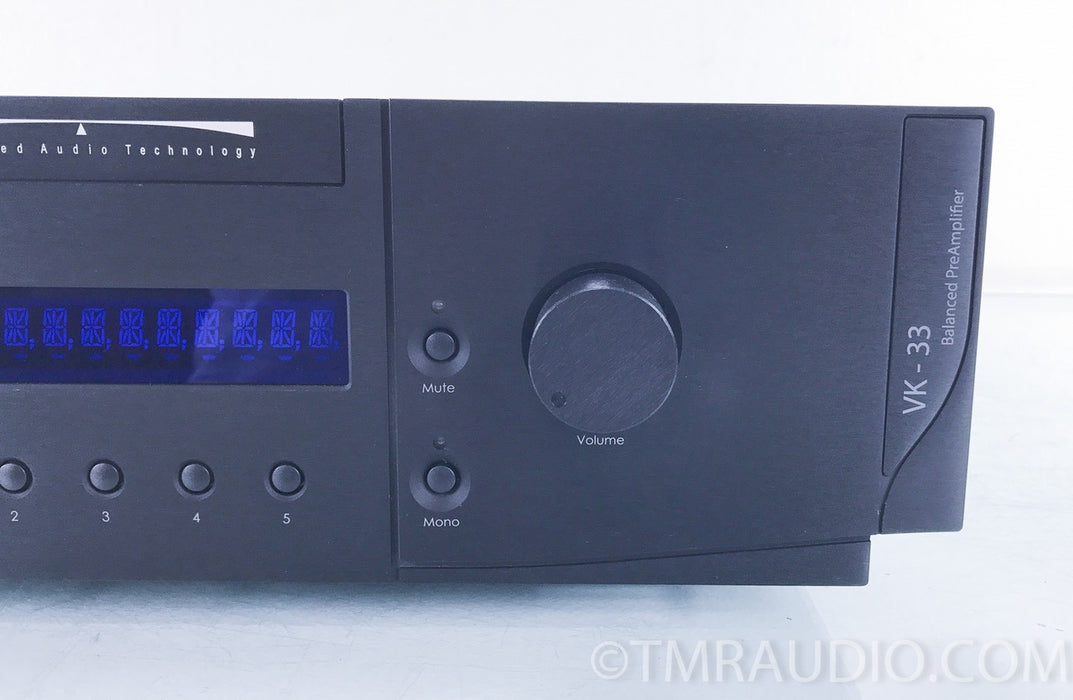 Balanced Audio Technology VK-33 Stereo Tube Preamplifier
