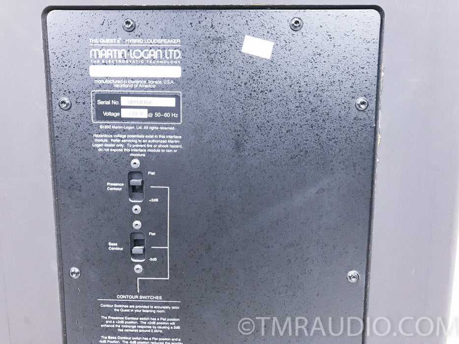 Martin Logan Quest Z Floorstanding Electrostatic Hybrid Speakers