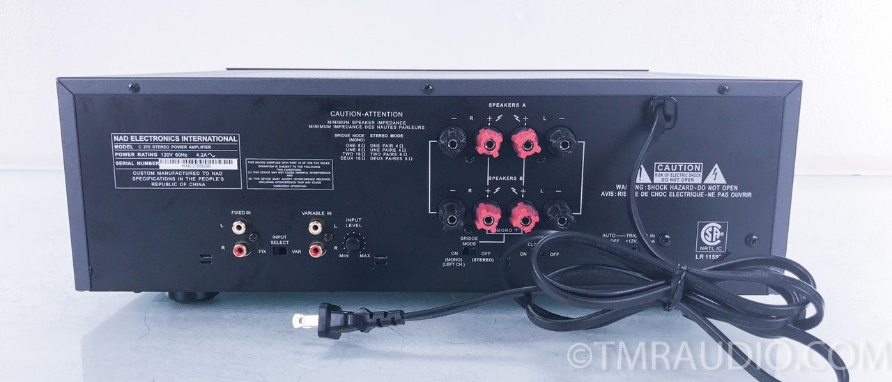 NAD C 270 Stereo Power Amplifier