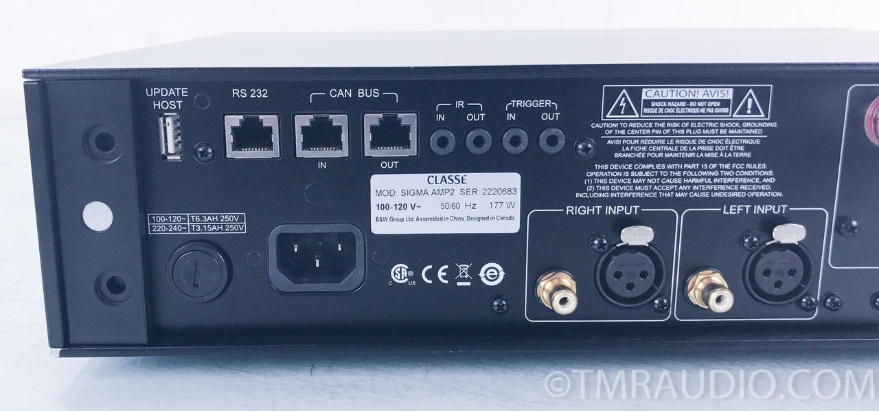 Classe Sigma Amp2 Stereo Power Amplifier