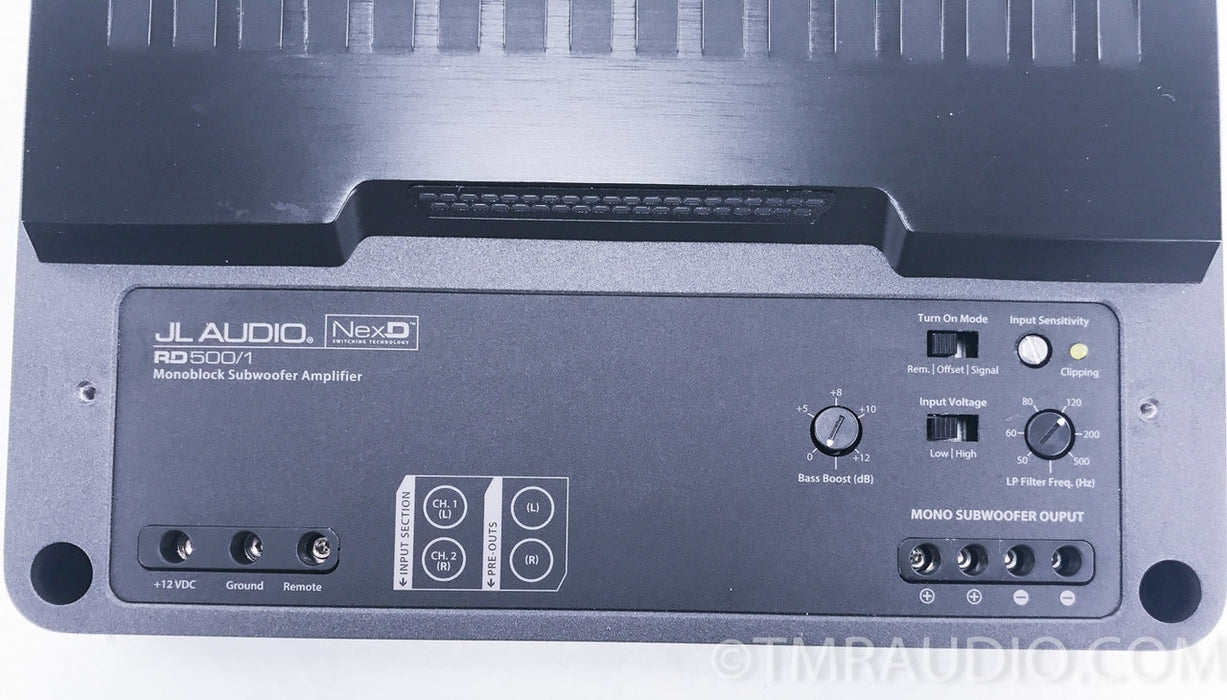 JL Audio RD500/1 Mono Car Subwoofer Amplifier