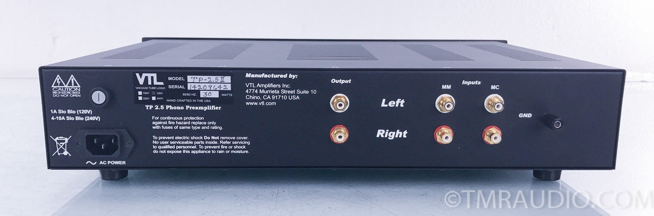 VTL TP 2.5 Series II MM / MC Phono Preamplifier