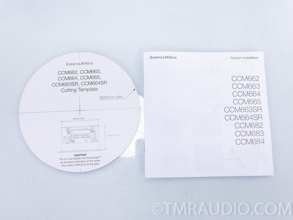 B&W CCM665 2-Way Ceiling Mount Speakers