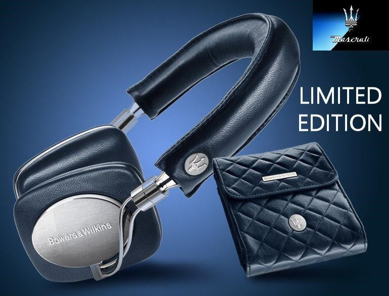 B&W P5 Maserati Blue Headphones