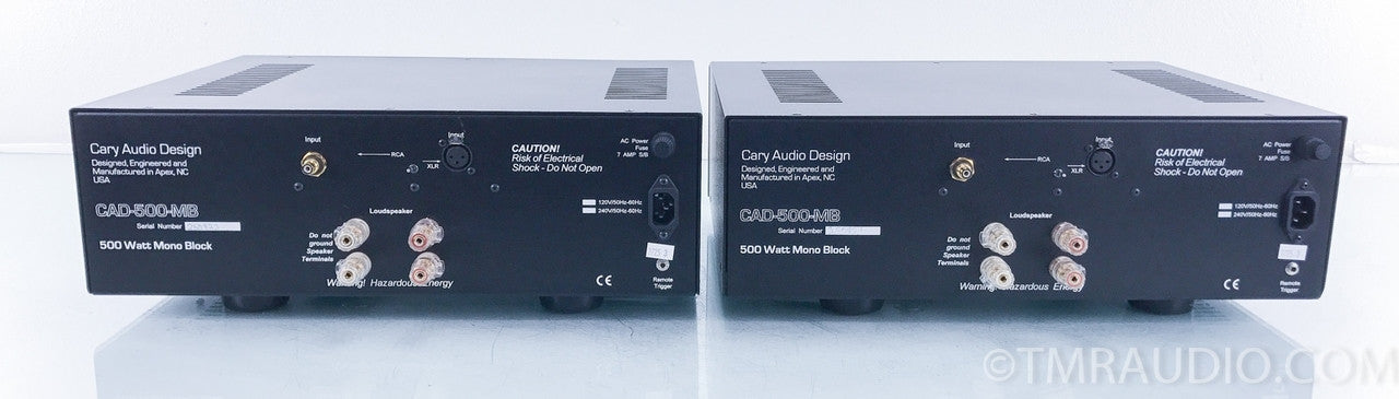 Cary Audio CAD 500 MB Mono Power Amplifiers