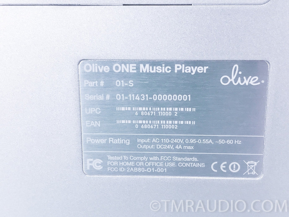Olive One Network Streaming Music Player (No Hard Drive)