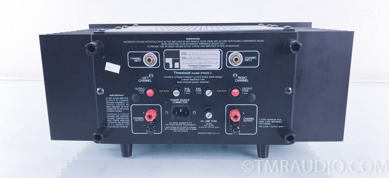 Threshold Stasis 3 Stereo Power Amplifier