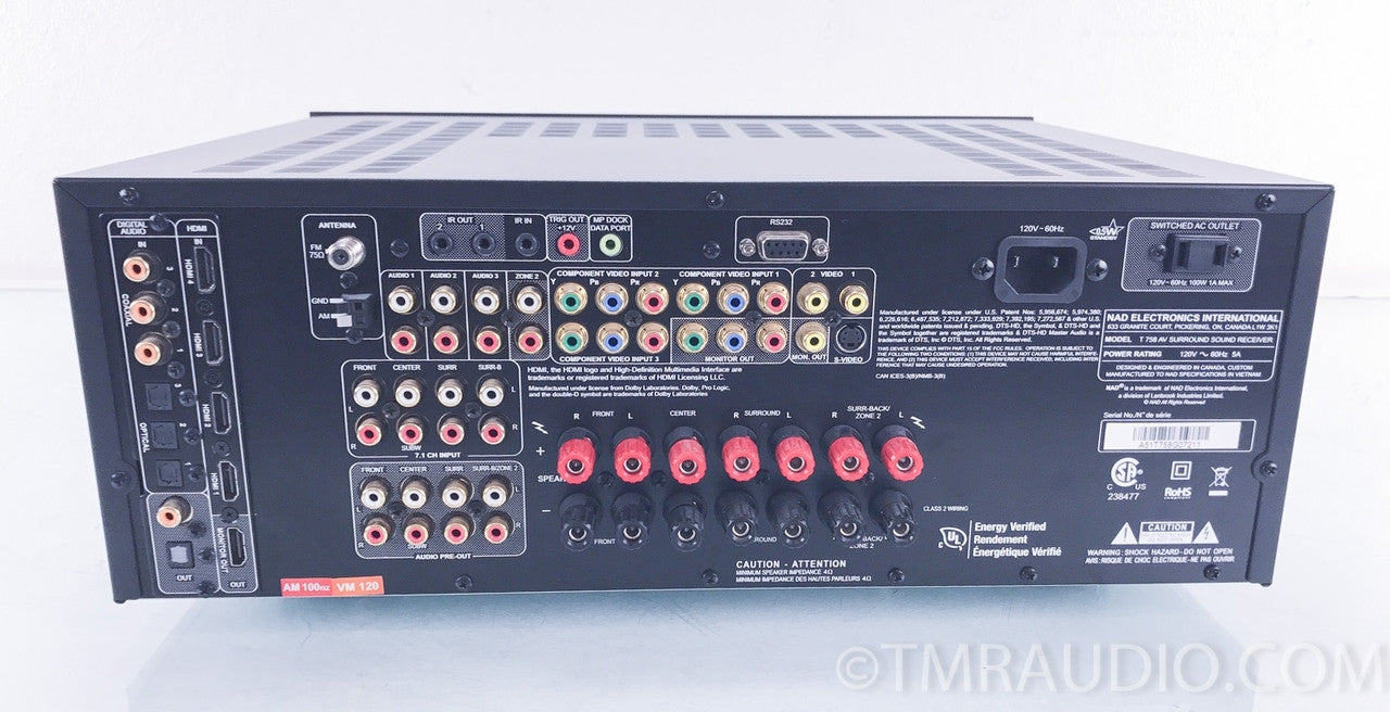 NAD T758 7.1 Channel Surround Sound Receiver