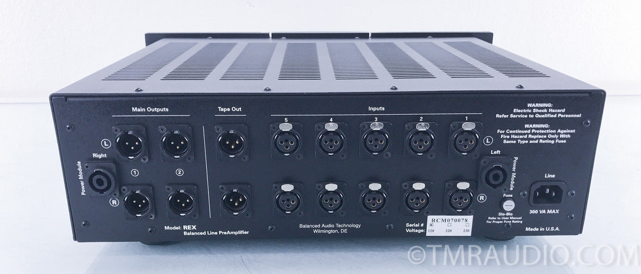 BAT REX Stereo Tube Preamplifier (Balanced Audio Technology)
