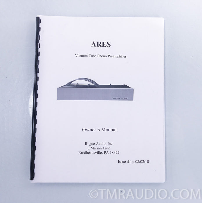 Rogue Ares Tube Phono Preamplifier