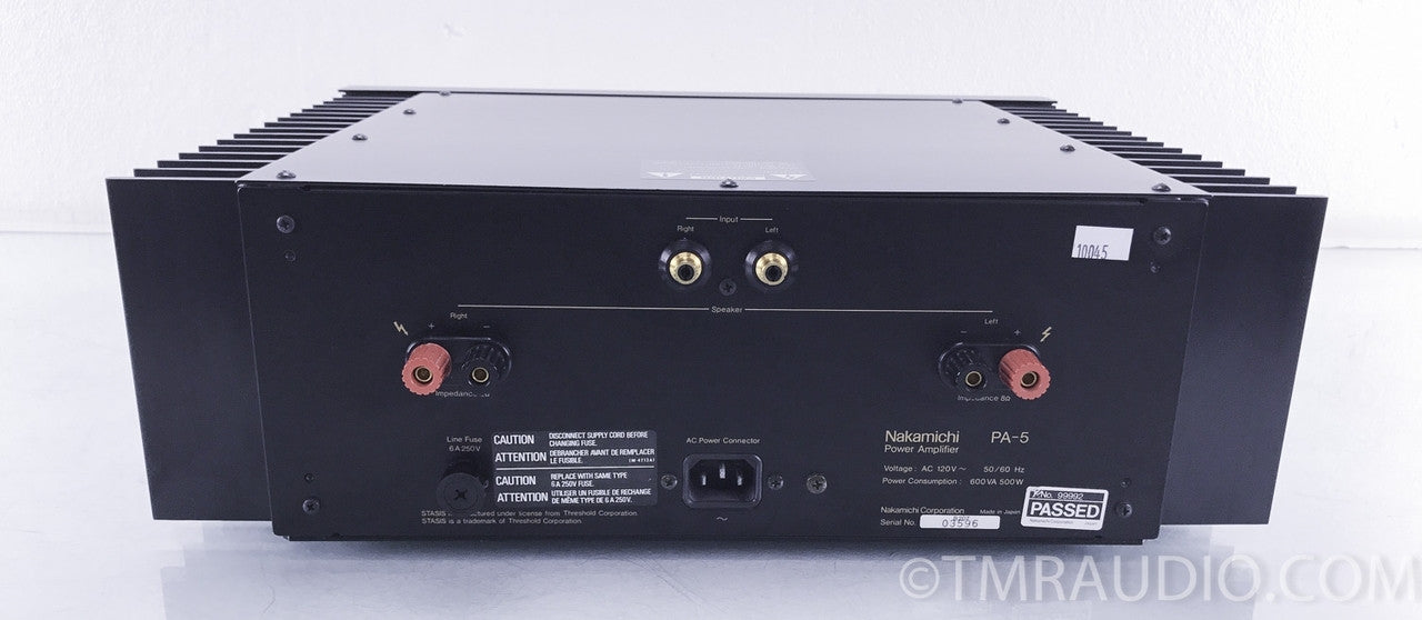 Nakamichi Stasis PA-5 Stereo Power Amplifier