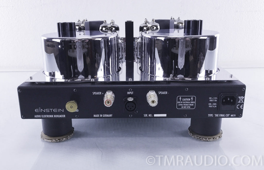 Einstein Audio The Final Cut Mk70 Mono Tube Power Amplifiers