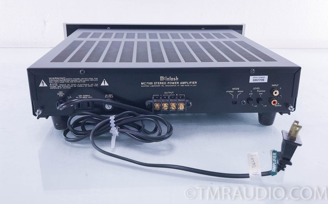 McIntosh MC 7100 Stereo Power Amplifier