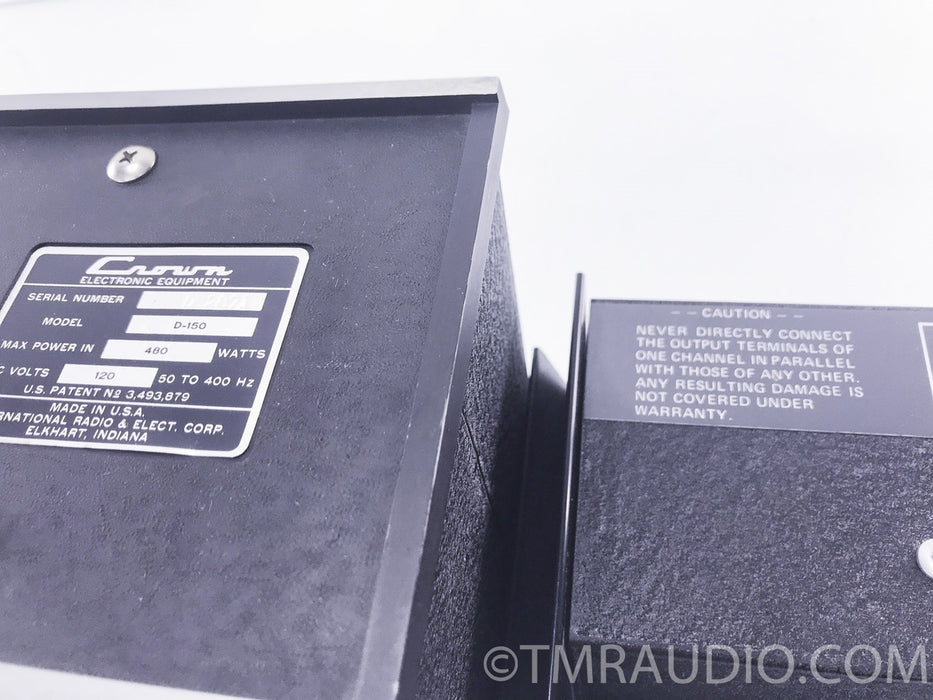 Crown D150 Vintage Amplifier
