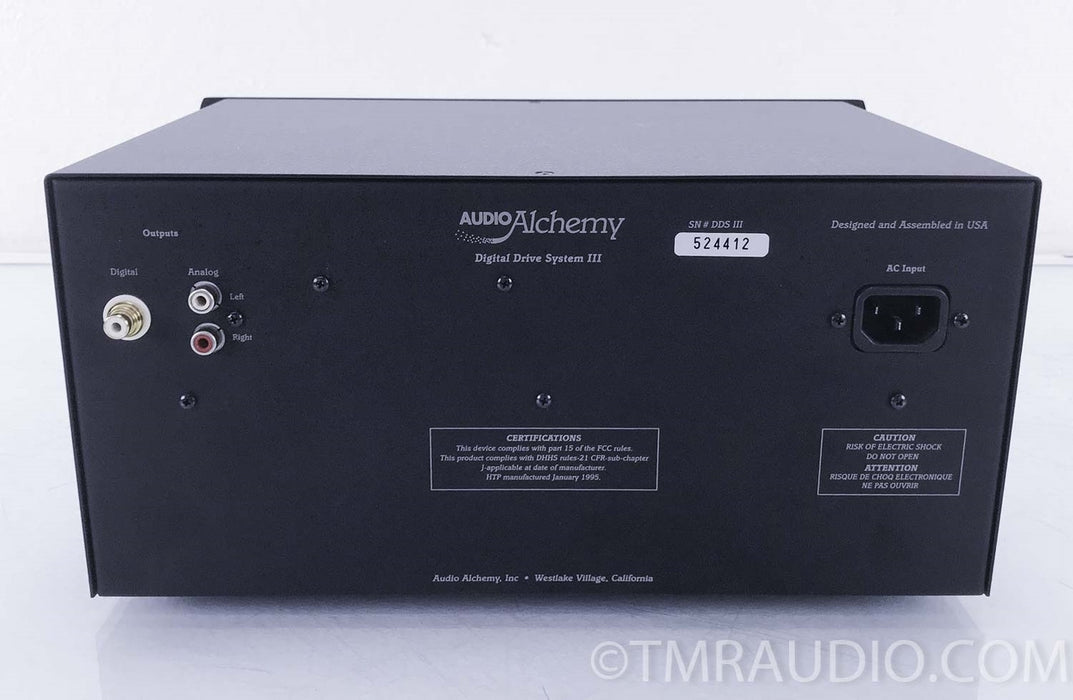 Audio Alchemy DDS III Digital Drive System CD Transport (No Analog Outputs)