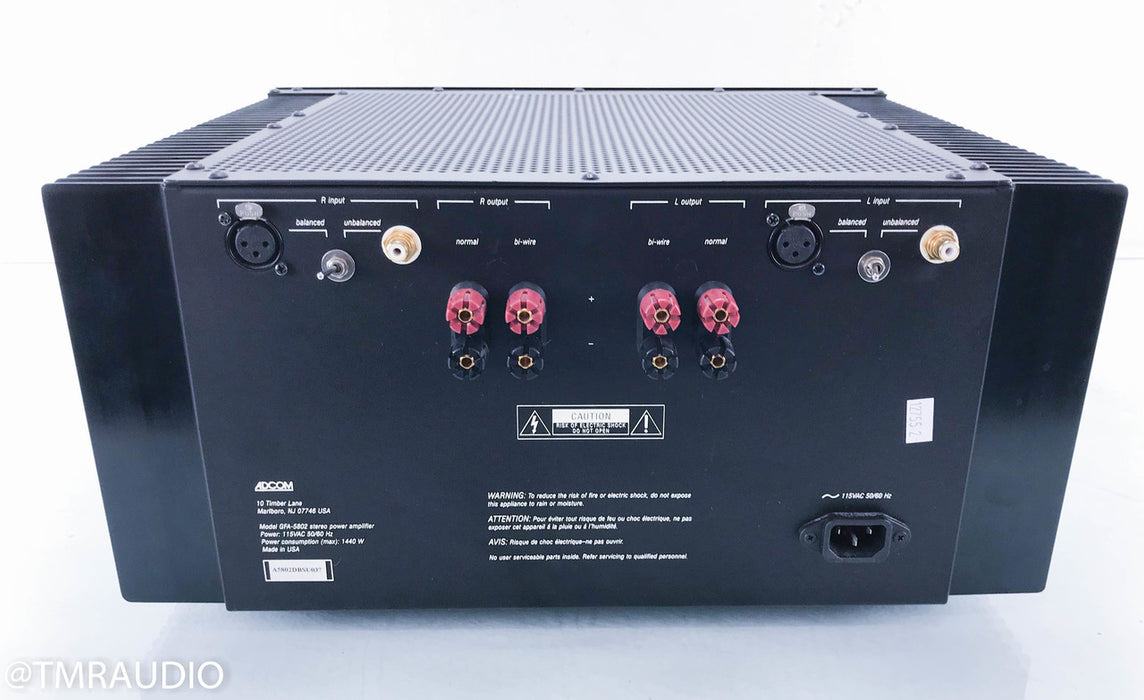 Adcom GFA-5802 Stereo Power Amplifier