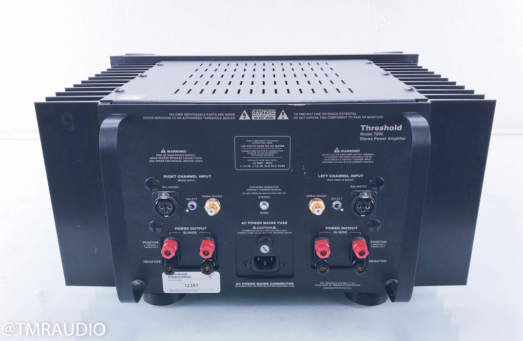 Threshold T200 Stereo Power Amplifier