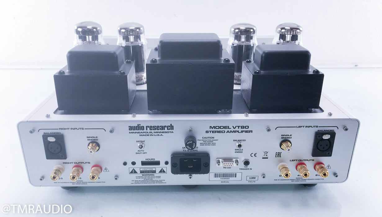 Audio Research VT80 Stereo Tube Power Amplifier