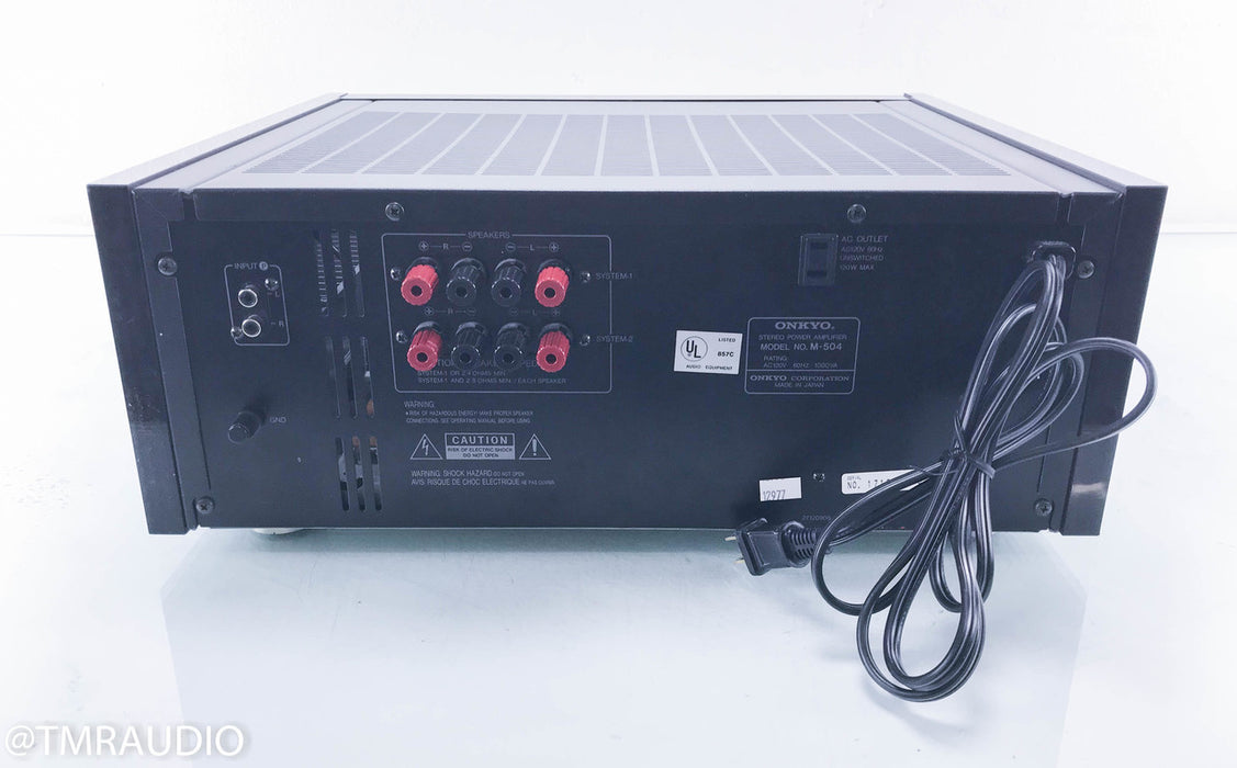 Onkyo M-504 Stereo Power Amplifier