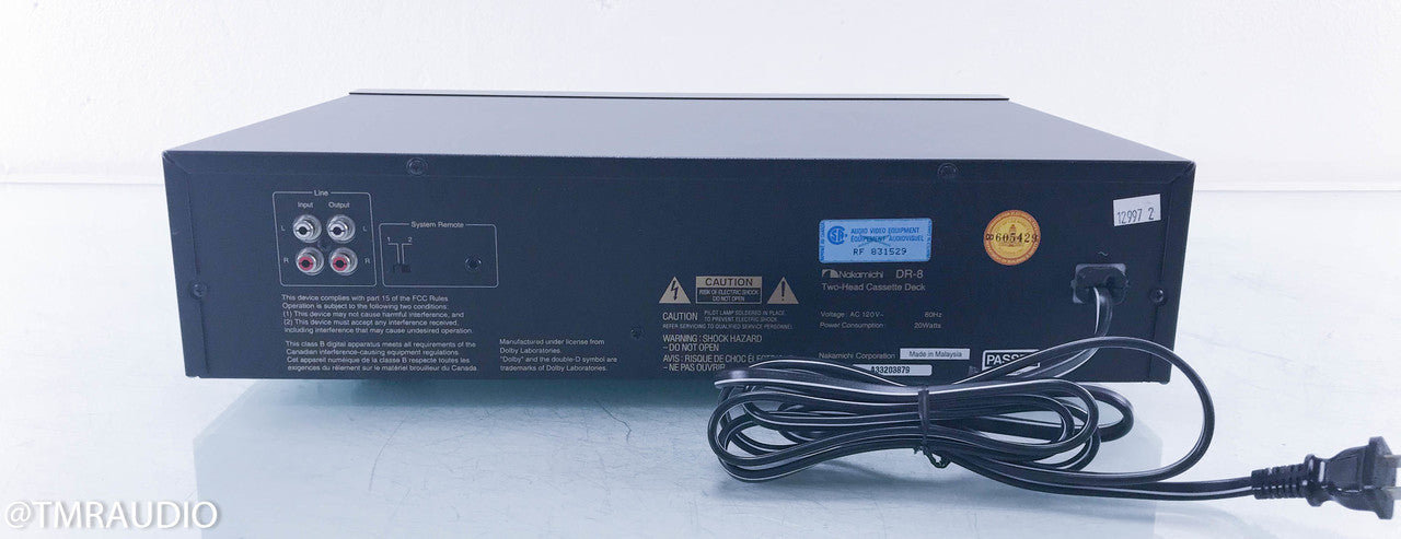 Nakamichi DR-8 Two-Head Cassette Deck