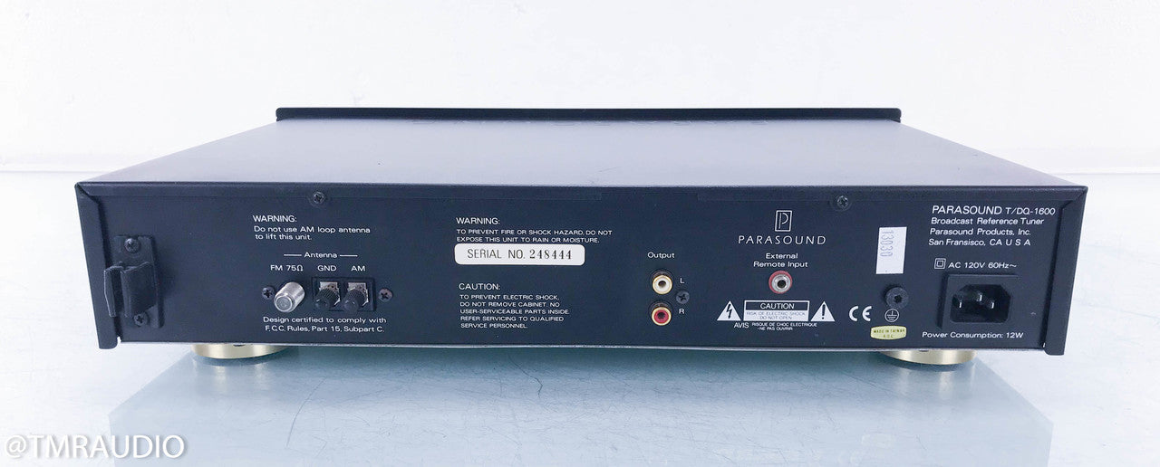 Parasound T/DQ-1600 Reference AM / FM Tuner (No Remote)