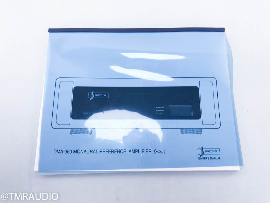 Spectral DMA-360 Series 2 Mono Power Amplifier