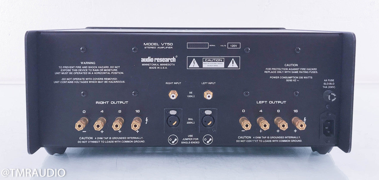 Audio Research VT50 Stereo Tube Power Amplifier