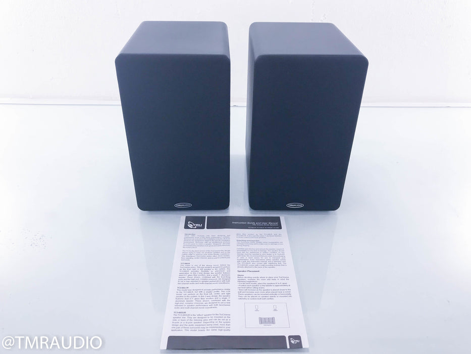 TruAudio TC.3-6M Bookshelf Speakers; Matte Black Pair; TC36M (New Old Stock)