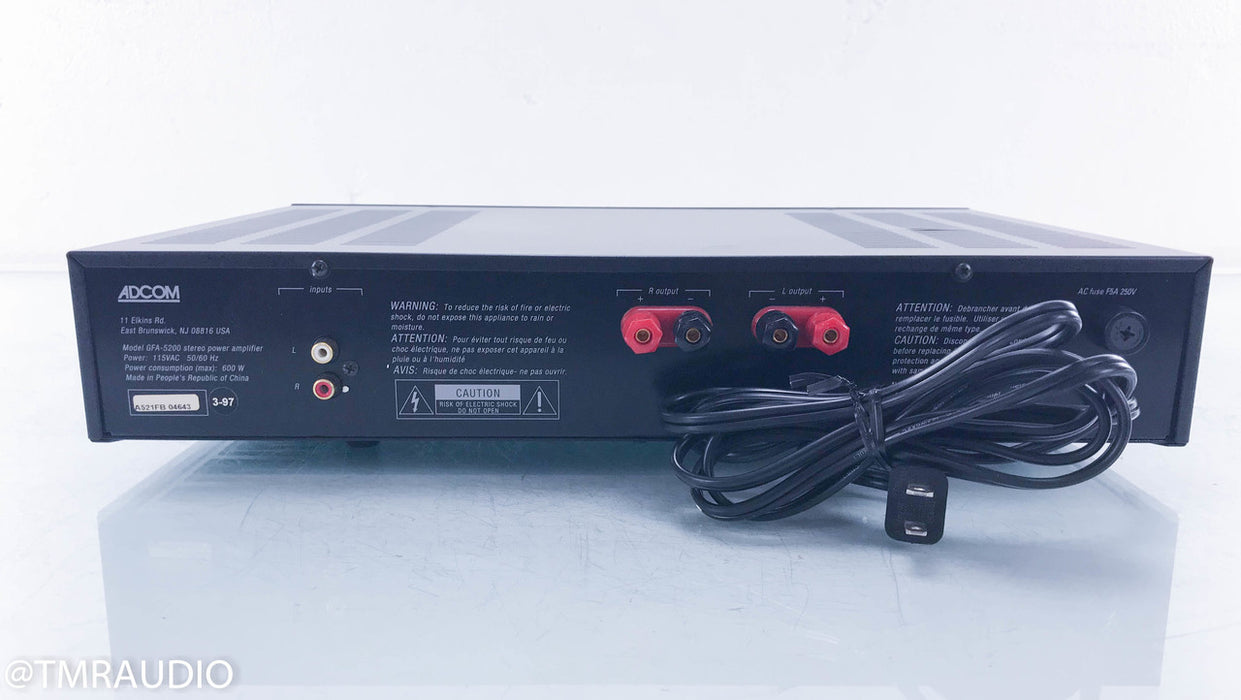 Adcom GFA-5200 Stereo Power Amplifier